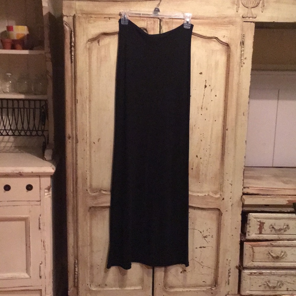 Bebe long black skirt